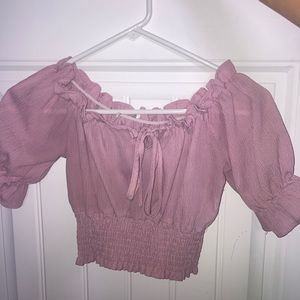 pink dainty top